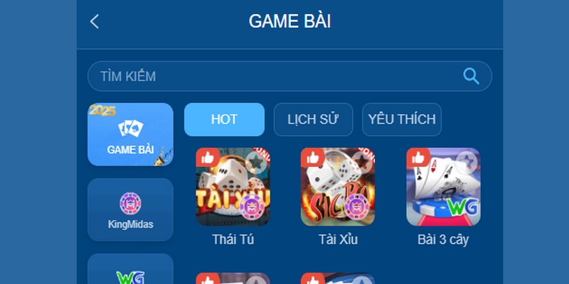Game bài 58WIN nổi tiếng với sự đa dạng của nhiều thể loại game khác nhau